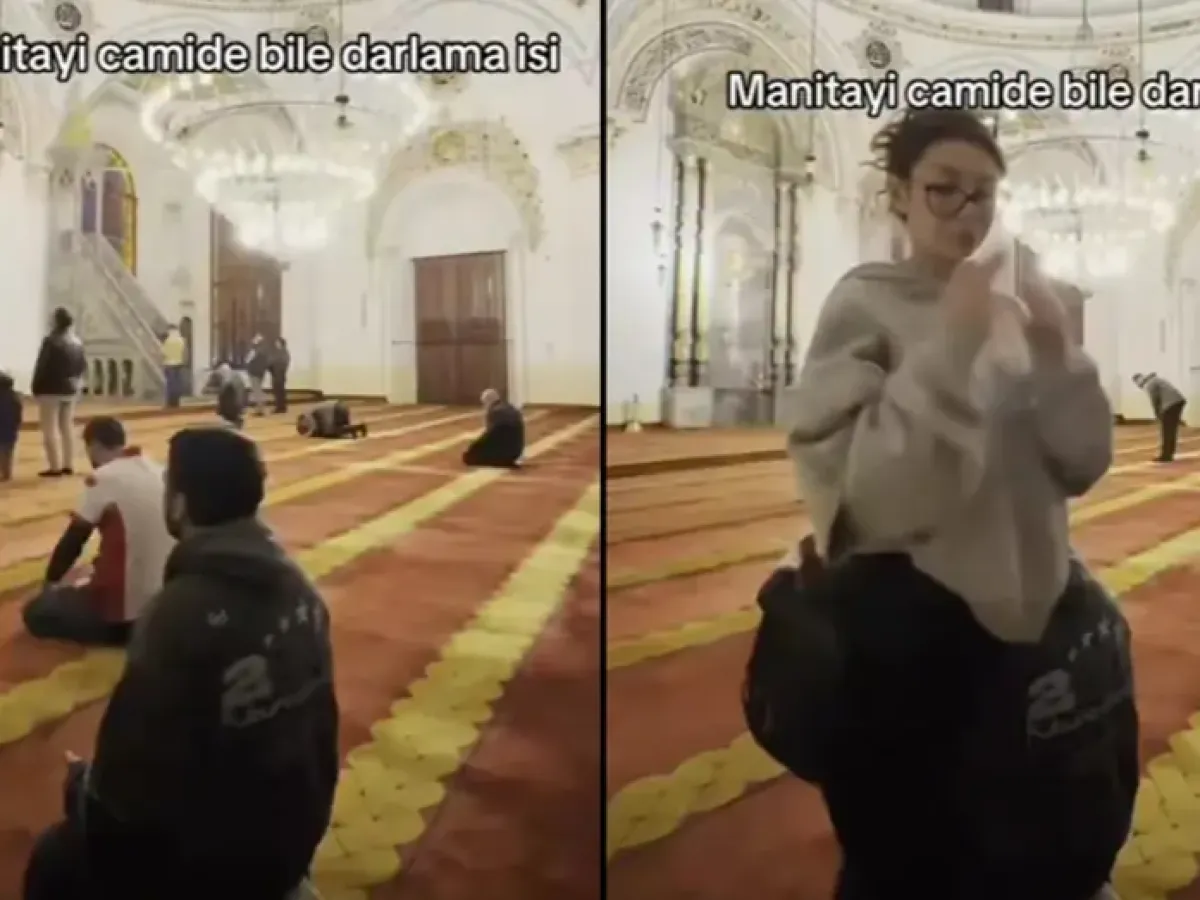 Aziziye Camisi’nde çekilen video tepki çekti: Soruşturma başlatıldı