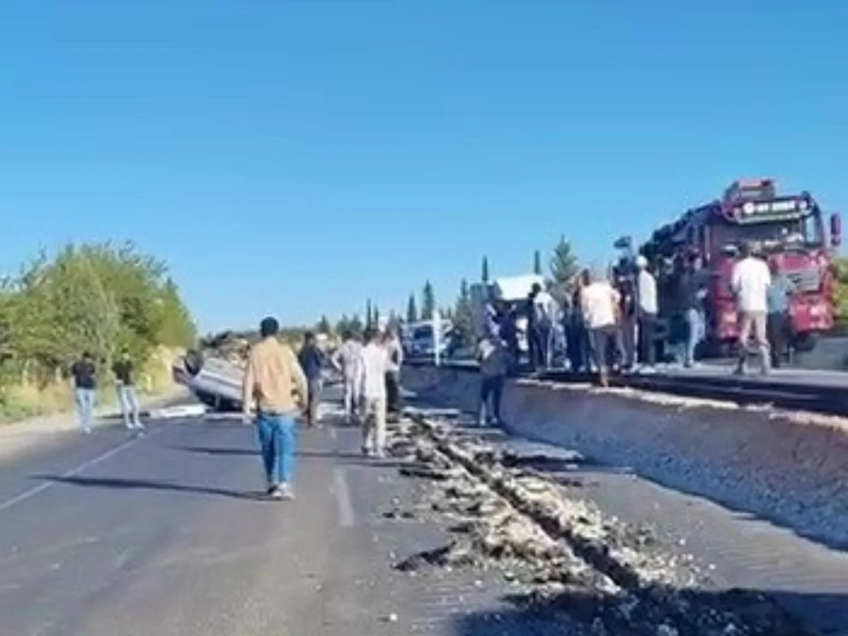 Adıyaman'da yürekleri ağıza getiren kaza! Araç takla atarak durabildi