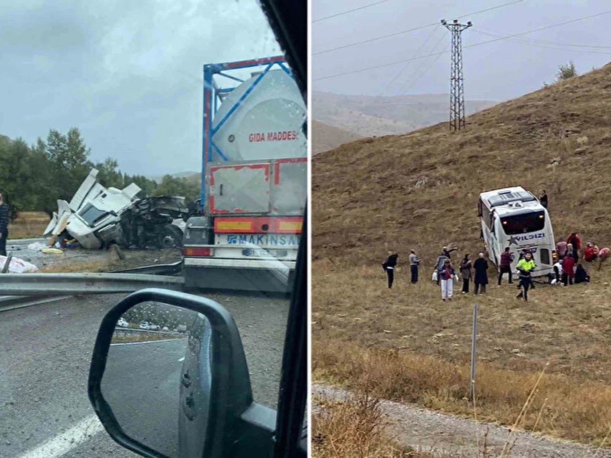 Sivas’ta feci kaza! Yolcu otobüsü ile tır çarpıştı: Çok sayıda yaralı var